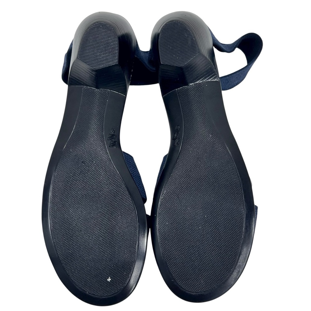Charleston Shoe Co. Lafayette Stretch Block Heeled Sandals in Navy - Picture 6 of 8